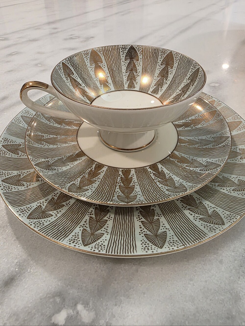Vintage Alka Bavaria Tea Cup Trio Set